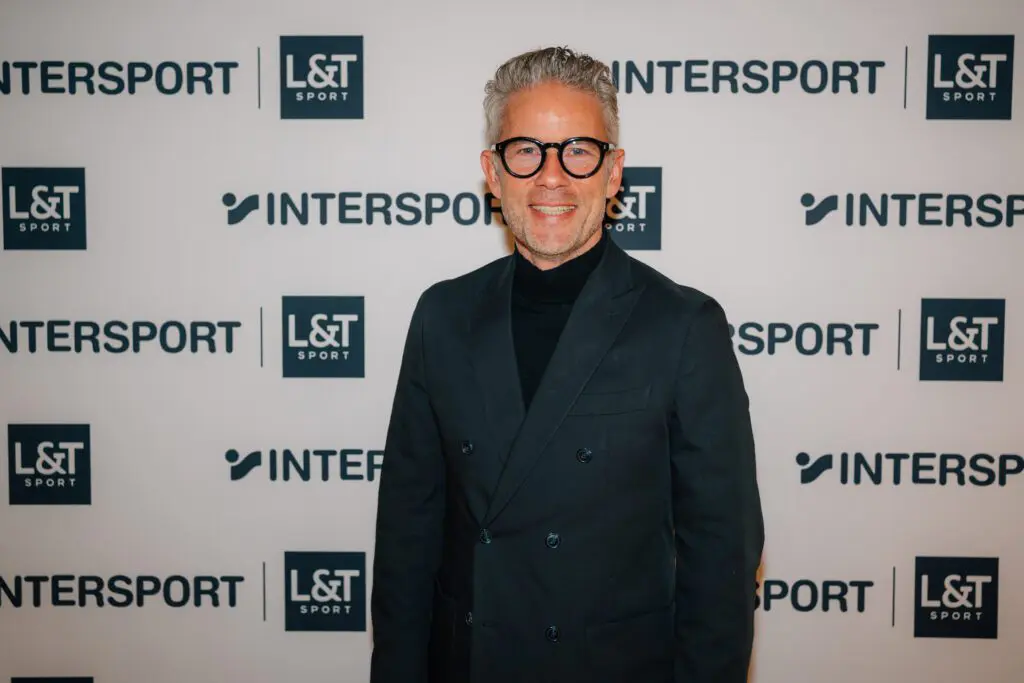 Thomas Ganter beim Intersport-Flagship-Opening bei L&T in Osnabrück
